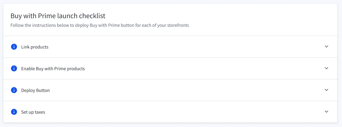 Buy with Prime app for BigCommerce